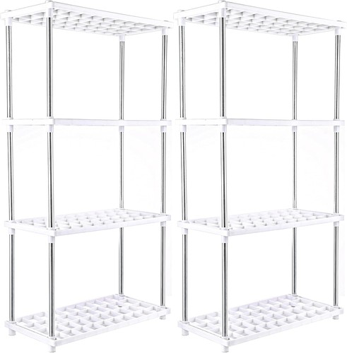 2pcs plastic shelving units - shelving,