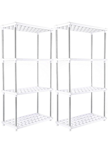 2pcs plastic shelving units - shelving,