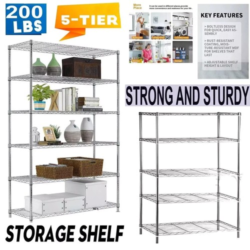 Tier metal wire shelving - 5,